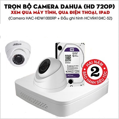 Trọn bộ 02 camera Dahua HD720 cho công ty và cửa hàng